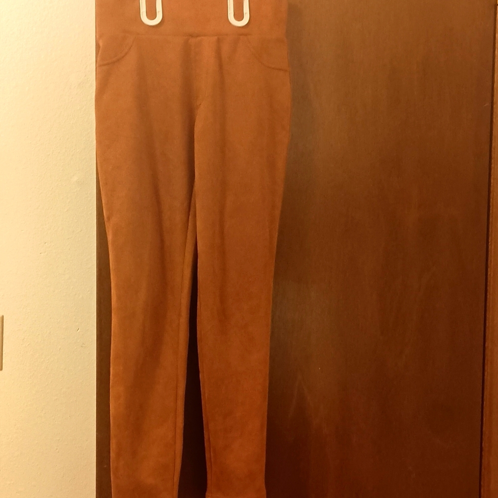 K Jordan M Copper Color straight leg pants Soft Polyester fabric